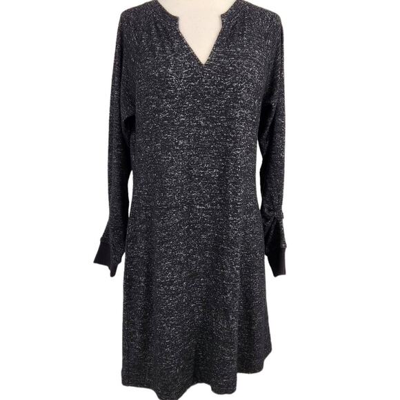 Cabi #3829 PJ Space Dye Knit Dress Casual Heather Gray Womens Size Small - Picture 2 of 6